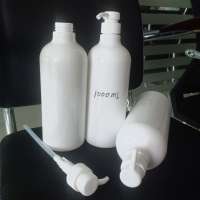 custom 250ml 500ml 1000ml high quality food grade cosmetic white clear Plastic pet Shampoo pump lotion Bottle With Pump