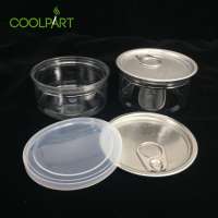 Clear Plastic Bottles Food Plastic Cans Tear Transparent Pet Cans